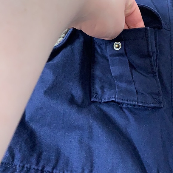 Women’s Sonoma Blue Faux Fur Lining Winter Vest Size Small - Picture 4 of 11